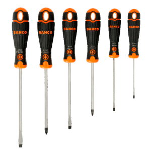 Juego 6 destornilladores bahco philips y planos