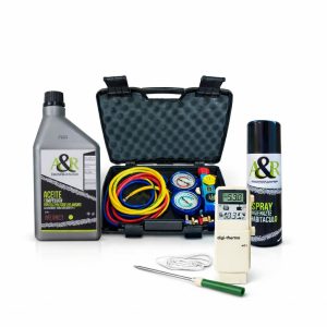 Productos para limpieza, carga y mantenimiento de sistemas de aire acondicionado en automoción