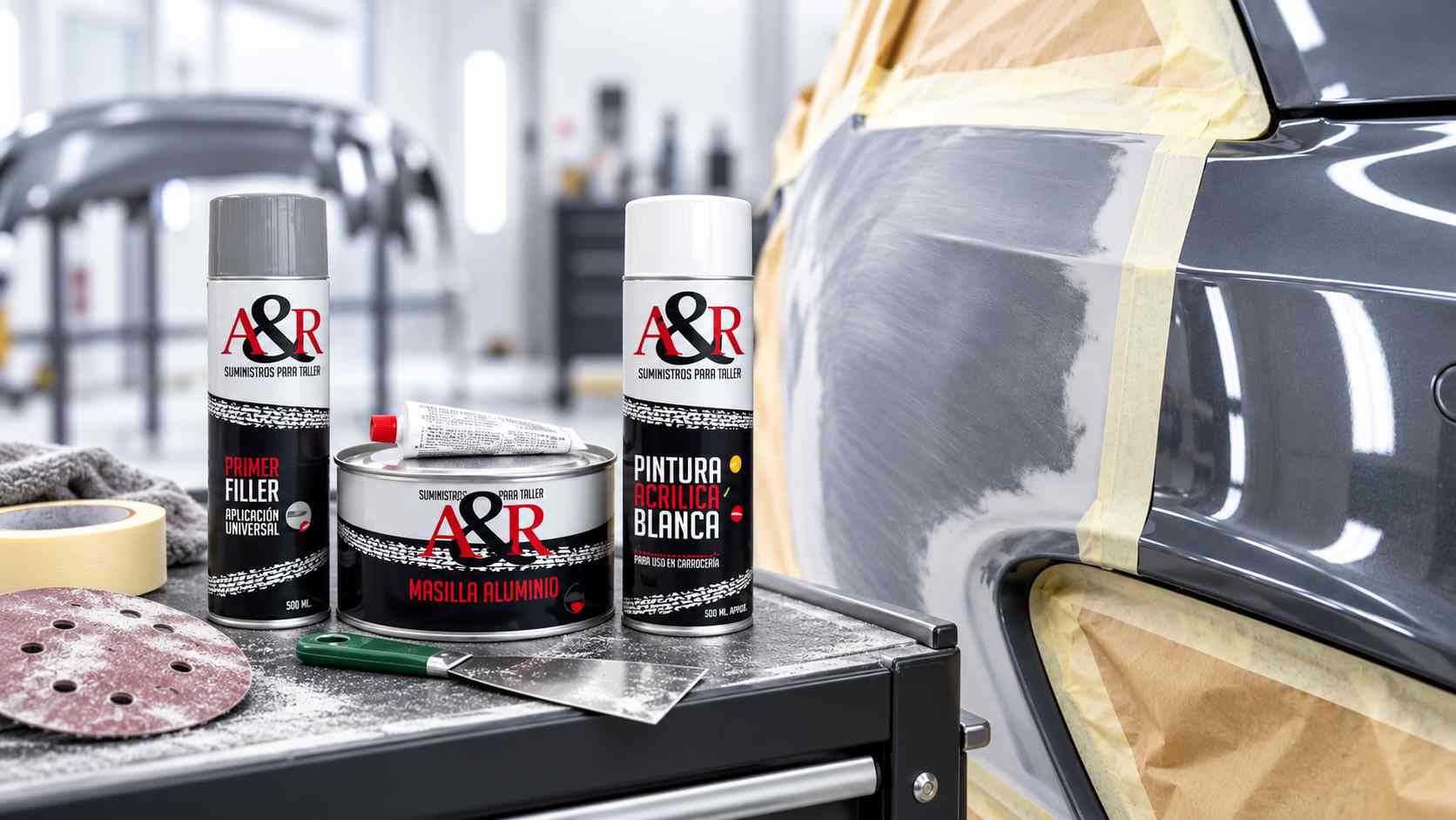 Productos profesionales para carrocería y pintura