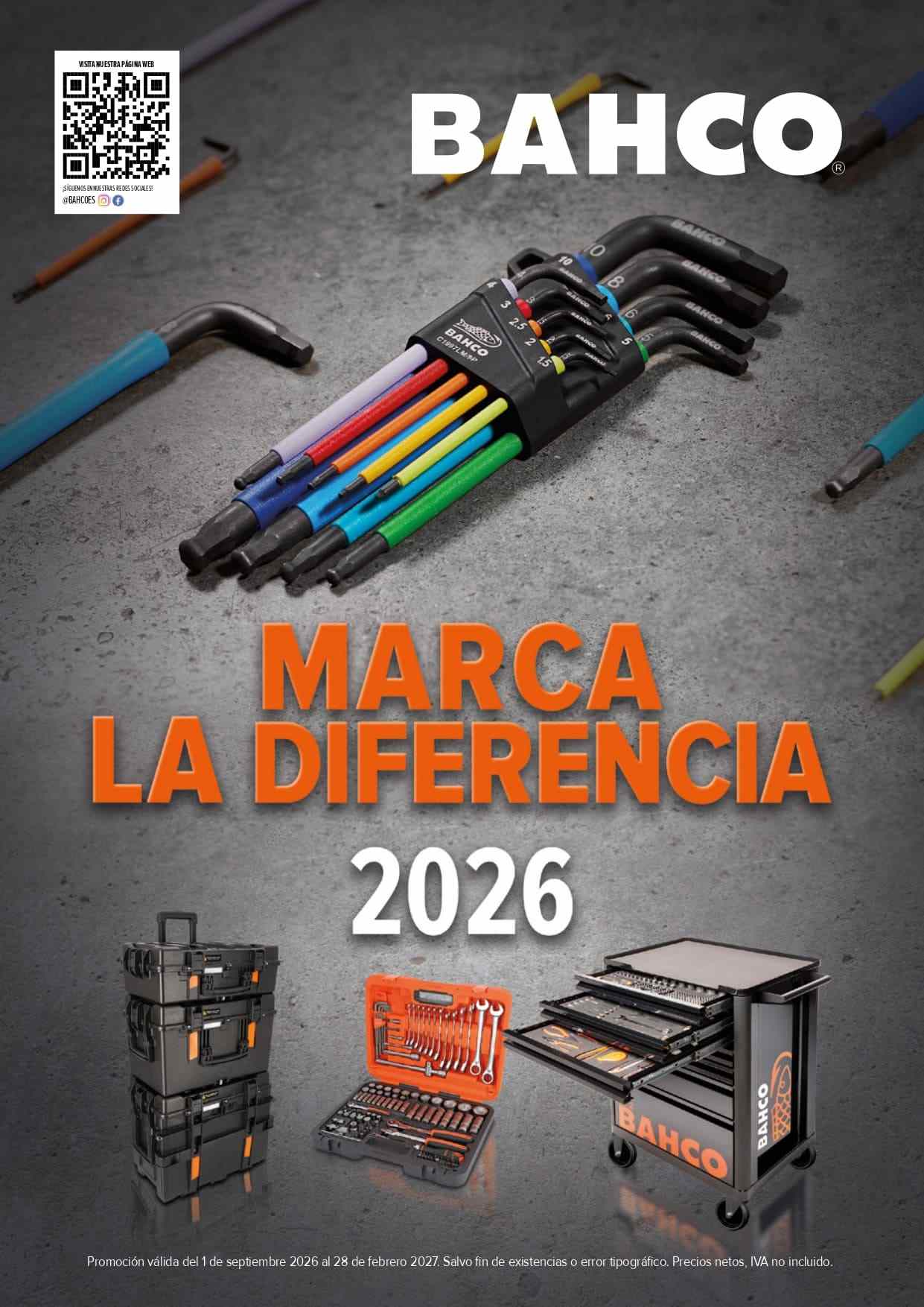 Portada catálogo promociones Bahco Marca la Diferencia 2026-2027